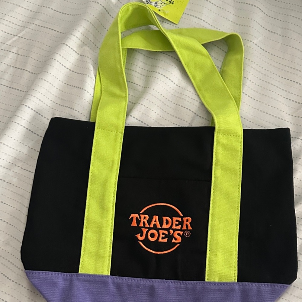 Black and Purple TJ Tote Bag